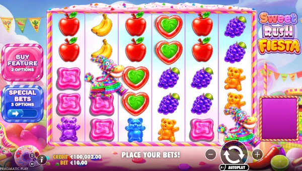 Sweet Rush Fiesta Base Game Screenshot – Showing Features