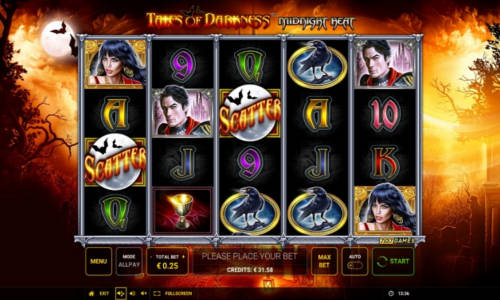 Tales of Darkness Midnight Heat slot free play demo is not available.