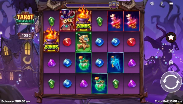 Tarot Treasures Slot Base Game by Push Gaming