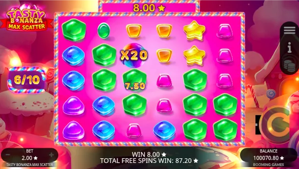Tasty Bonanza Max Scatter Bonus Game – Free Spins Features