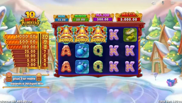 10 Santas Reindeers Base Game Screenshot – Showing Features