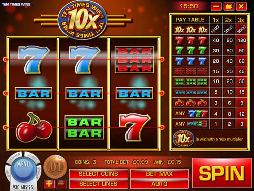 Ten Times Wins slot free play demo