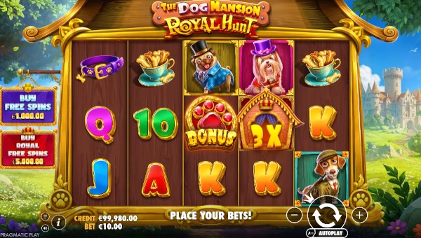 The Dog Mansion Royal Hunt Base Game Screenshot – Showing Features