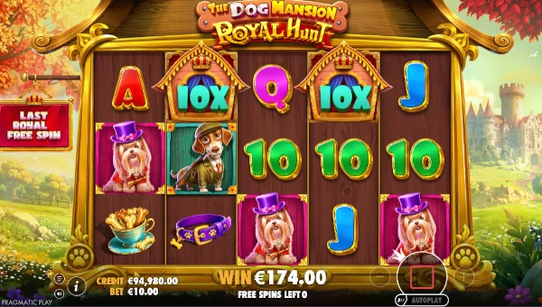 The Dog Mansion Royal Hunt Bonus Game – Free Spins Features