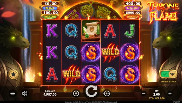 Throne of Flame Base Game Screenshot – Showing Features