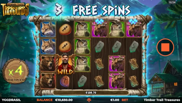 Timber Trail Treasures Bonus Game – Free Spins Features