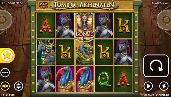 tomb of akhenaten slot overview and summary