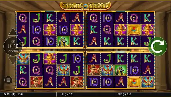 Tomb of Dead Power 4 Slots base game review