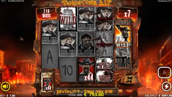 Tombstone RIP boothill free spins