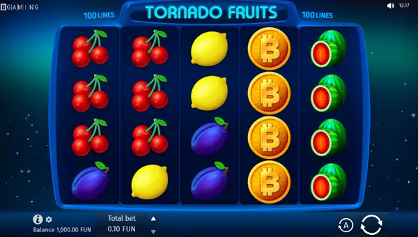Tornado Fruits base game review