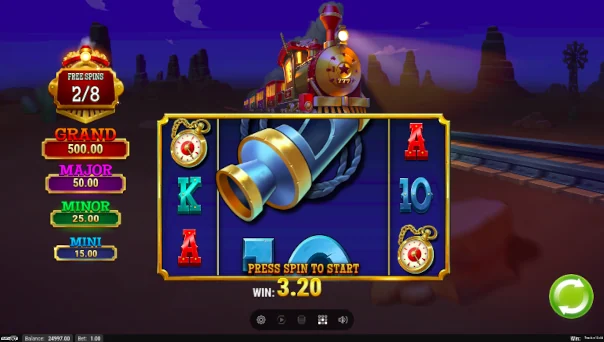 Track N Gold Bonus Game – Free Spins Features
