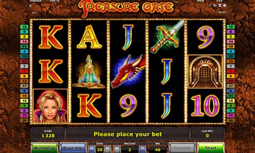 Treasure Gate slot free play demo is not available.