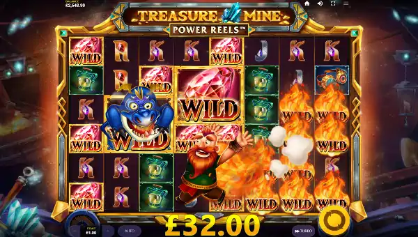 Treasure Mine Power Reels base game review