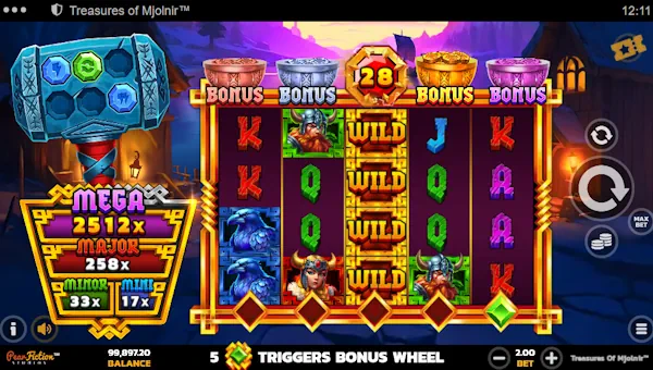 Treasures of Mjolnir Base Game Screenshot – Showing Features