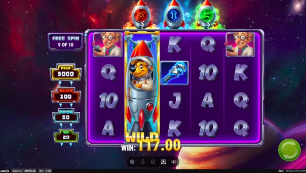 Triple Launch Fortune Wild Bonus Game – Free Spins Features