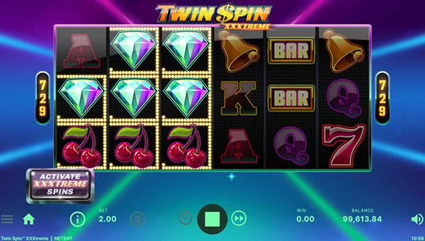 Twin Spin XXXtreme slot free play demo is not available.