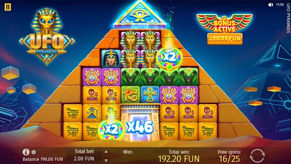 UFO Pyramids Bonus Game – Free Spins Features