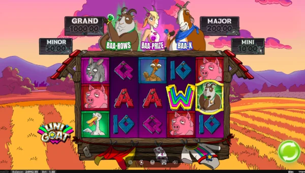 Unigoat Base Game Screenshot – Showing Features