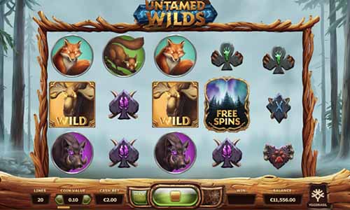 Untamed Wilds slot free play demo is not available.