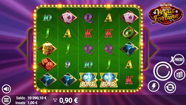 Vegas Fortune base game review