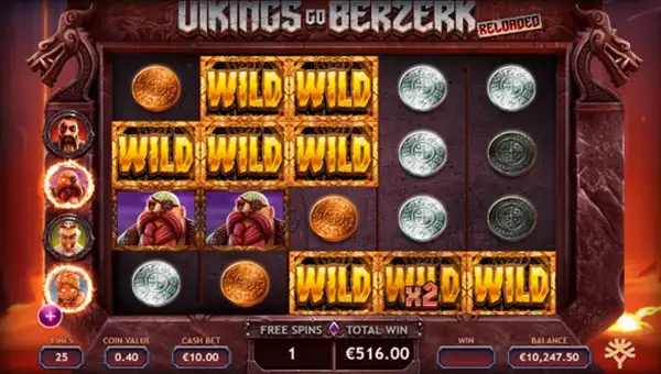 vikings go berzerk reloaded free spins