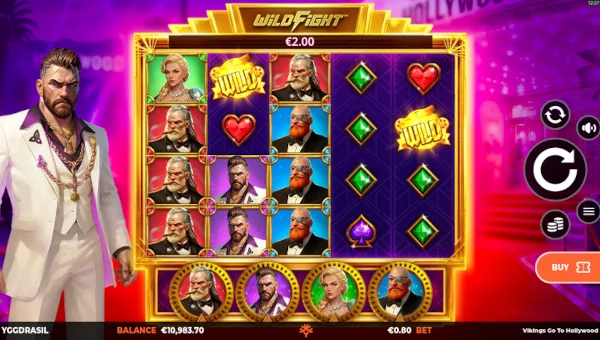 Vikings go to Hollywood Base Game Screenshot – Showing Features