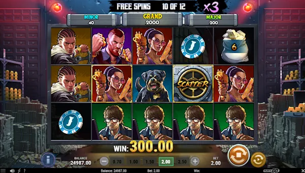 Viper City Heist bonus game