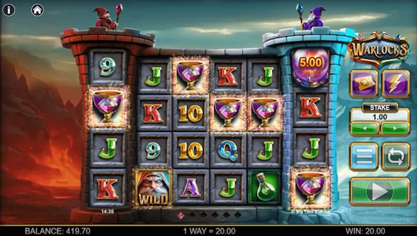 Warlocks slot base game