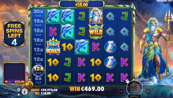 Waves of Poseidon bonus game