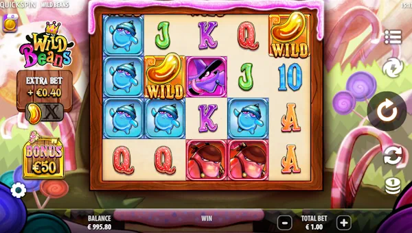 Wild Beans Base Game Screenshot – Showing Features
