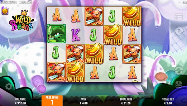 Wild Beans Bonus Game – Free Spins Features