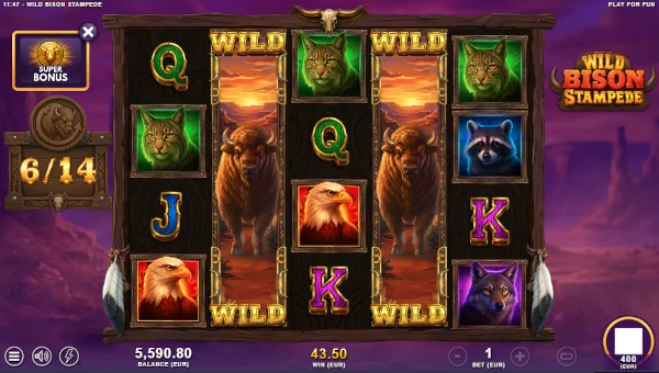 Wild Bison Stampede Bonus Game – Free Spins Features