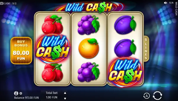 Wild Cash base game review