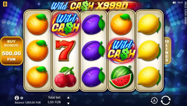 Wild Cash X9990 base game review