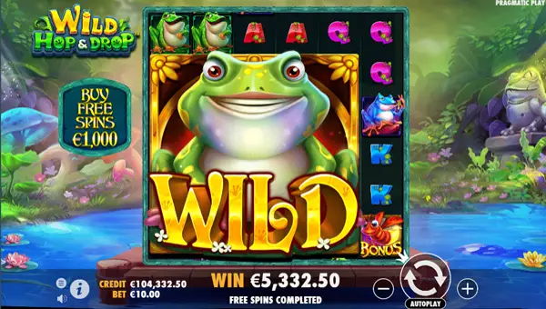 Wild Hop & Drop free spins