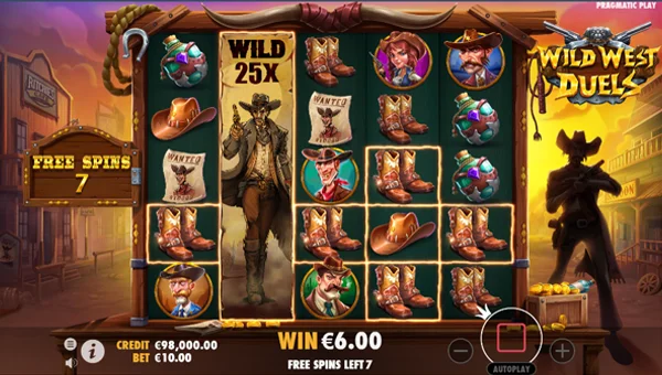 Wild West Duels free spins