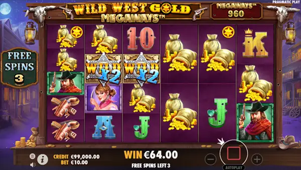 Wild West Gold Megaways free spins