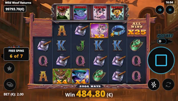 Wild Woof Returns Slot Free Spins