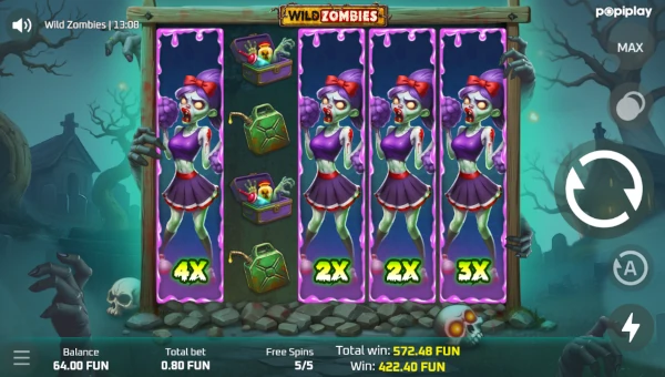 Wild Zombies Bonus Game – Free Spins Features