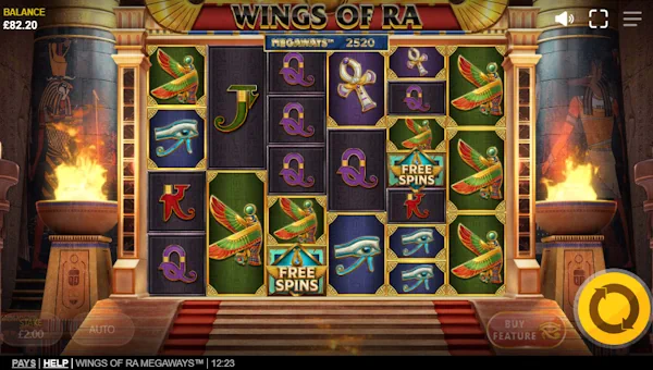 Wings of Ra Megaways base game review