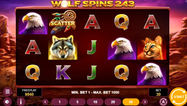 Wolf Spins 243 base game review