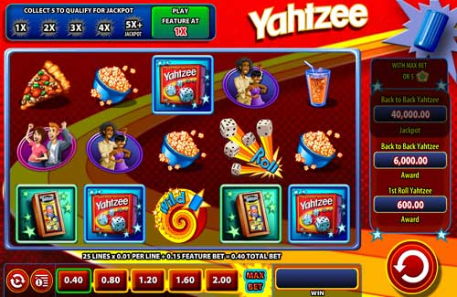 Yahtzee slot free play demo is not available.