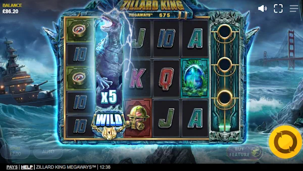 Zillard King Megaways base game review