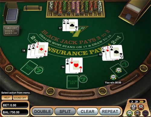 Super 7 Blackjack screenshot