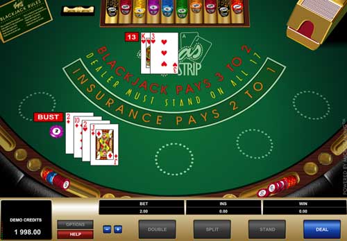 Vegas Strip Blackjack casino game